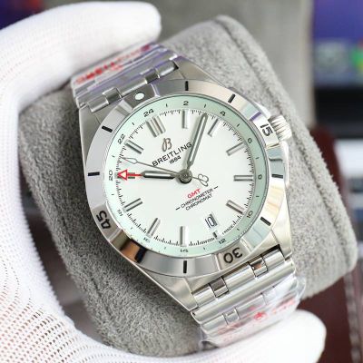 Breitling Chronomat Automatic GMT 40MM Steel Etc.2836 Movement White Watch